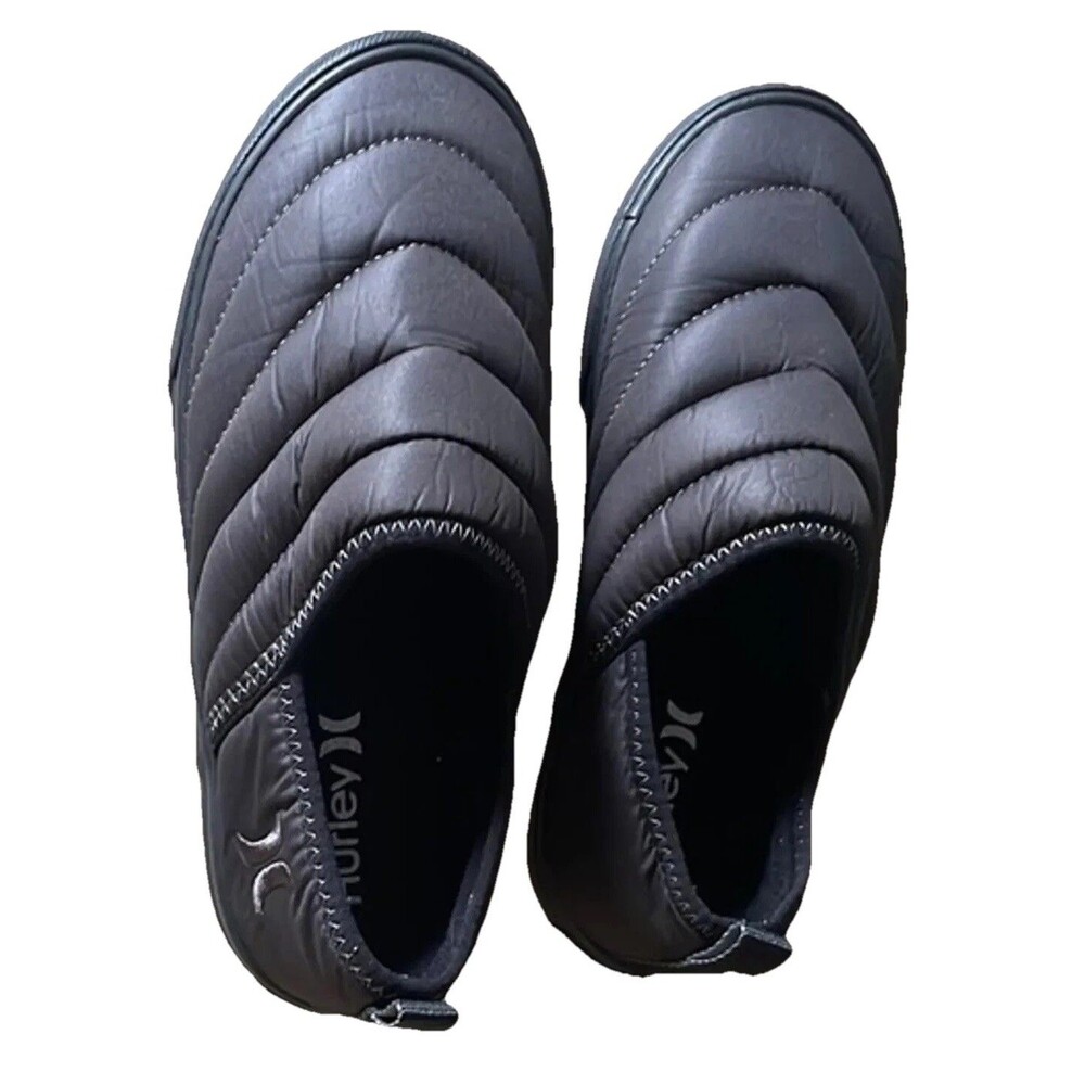 Mens Hurley Black Puff Chukka Puffy Slip On Shoes. Only worn once. SIZE 8